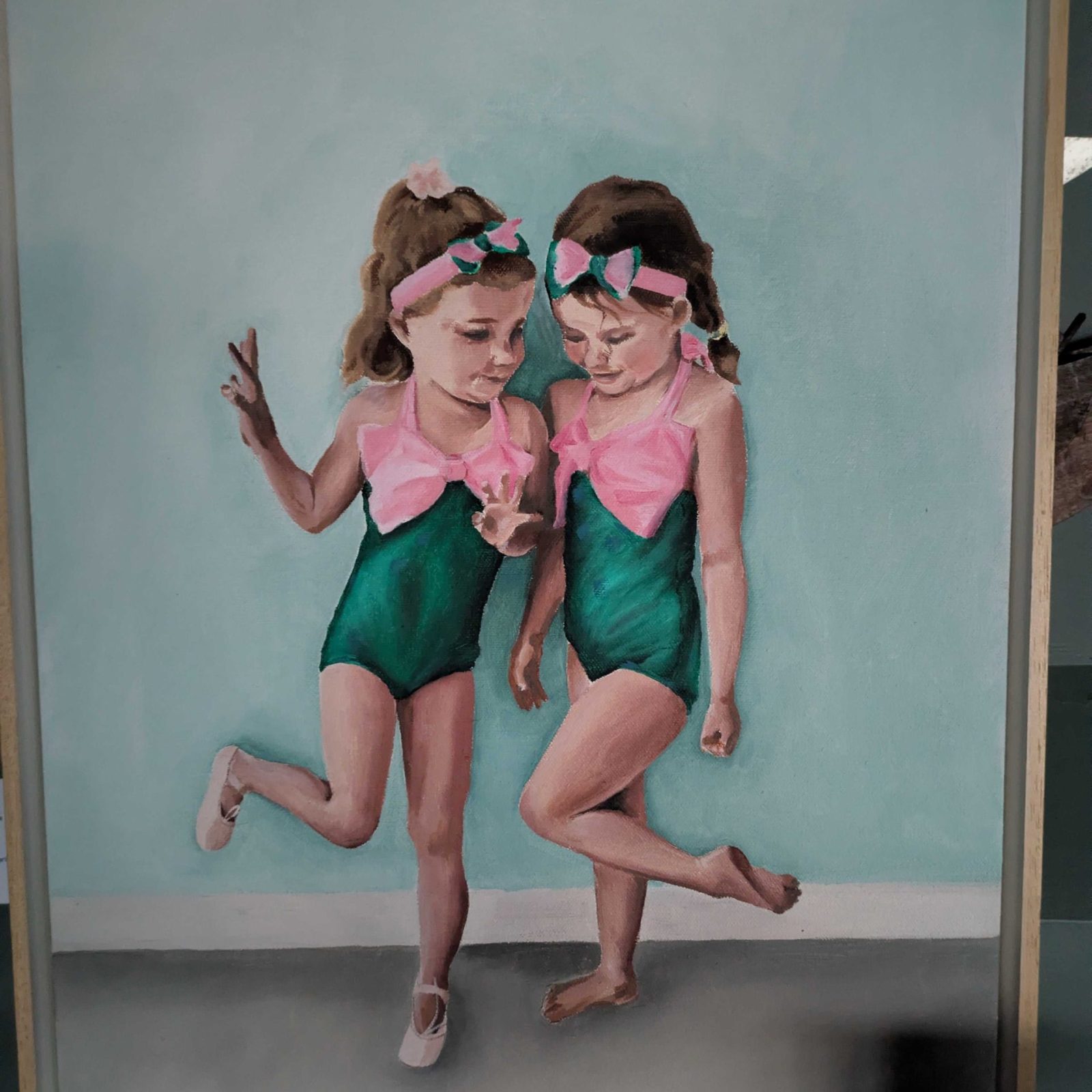 Girls in dance costumes